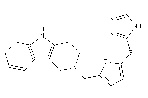 2-[[5-(4H-1,2,4-triazol-3-ylthio)-2-furyl]methyl]-1,3,4,5-tetrahydropyrido[4,3-b]indole