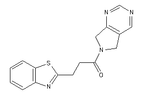 3-(1,3-benzothiazol-2-yl)-1-(5,7-dihydropyrrolo[3,4-d]pyrimidin-6-yl)propan-1-one