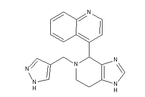 4-[5-(1H-pyrazol-4-ylmethyl)-1,4,6,7-tetrahydroimidazo[4,5-c]pyridin-4-yl]quinoline