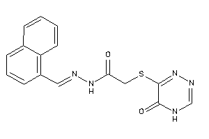 2-[(5-keto-4H-1,2,4-triazin-6-yl)thio]-N-(1-naphthylmethyleneamino)acetamide