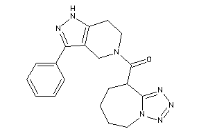 (3-phenyl-1,4,6,7-tetrahydropyrazolo[4,3-c]pyridin-5-yl)-(6,7,8,9-tetrahydro-5H-tetrazolo[1,5-a]azepin-9-yl)methanone