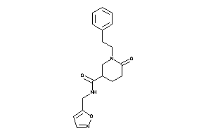 N-(isoxazol-5-ylmethyl)-6-keto-1-phenethyl-nipecotamide