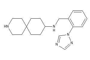 3-azaspiro[5.5]undecan-9-yl-[2-(1,2,4-triazol-1-yl)benzyl]amine