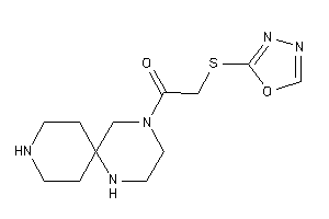 Image of 2-(1,3,4-oxadiazol-2-ylthio)-1-(1,4,9-triazaspiro[5.5]undecan-4-yl)ethanone