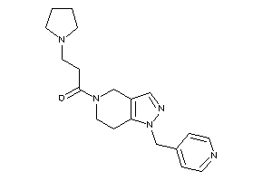 1-[1-(4-pyridylmethyl)-6,7-dihydro-4H-pyrazolo[4,3-c]pyridin-5-yl]-3-pyrrolidino-propan-1-one