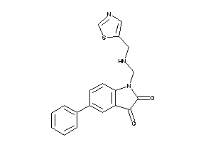 5-phenyl-1-[(thiazol-5-ylmethylamino)methyl]isatin