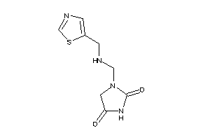 Image of 1-[(thiazol-5-ylmethylamino)methyl]hydantoin