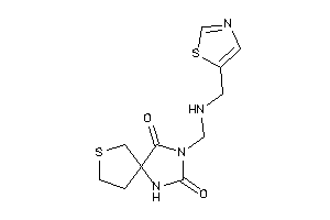 Image of 3-[(thiazol-5-ylmethylamino)methyl]-7-thia-1,3-diazaspiro[4.4]nonane-2,4-quinone