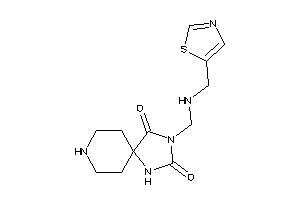 Image of 3-[(thiazol-5-ylmethylamino)methyl]-1,3,8-triazaspiro[4.5]decane-2,4-quinone