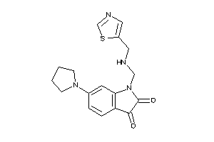 6-pyrrolidino-1-[(thiazol-5-ylmethylamino)methyl]isatin