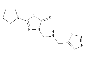 5-pyrrolidino-3-[(thiazol-5-ylmethylamino)methyl]-1,3,4-thiadiazole-2-thione