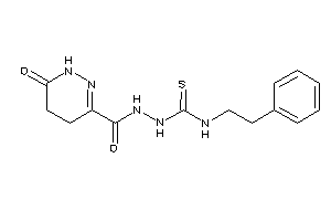 1-[(6-keto-4,5-dihydro-1H-pyridazine-3-carbonyl)amino]-3-phenethyl-thiourea