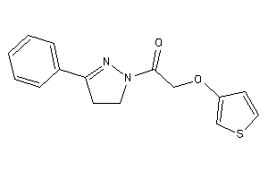 1-(3-phenyl-2-pyrazolin-1-yl)-2-(3-thienyloxy)ethanone