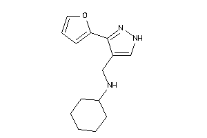 Cyclohexyl-[[3-(2-furyl)-1H-pyrazol-4-yl]methyl]amine