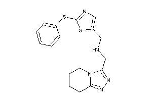 [2-(phenylthio)thiazol-5-yl]methyl-(5,6,7,8-tetrahydro-[1,2,4]triazolo[4,3-a]pyridin-3-ylmethyl)amine