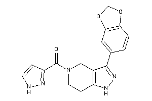 [3-(1,3-benzodioxol-5-yl)-1,4,6,7-tetrahydropyrazolo[4,3-c]pyridin-5-yl]-(1H-pyrazol-3-yl)methanone