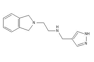 2-isoindolin-2-ylethyl(1H-pyrazol-4-ylmethyl)amine