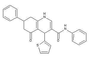 5-keto-N,7-diphenyl-4-(2-thienyl)-4,6,7,8-tetrahydro-1H-quinoline-3-carboxamide