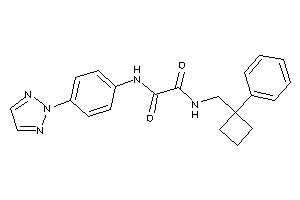 N-[(1-phenylcyclobutyl)methyl]-N'-[4-(triazol-2-yl)phenyl]oxamide