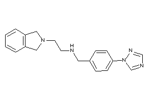 2-isoindolin-2-ylethyl-[4-(1,2,4-triazol-1-yl)benzyl]amine