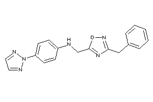 (3-benzyl-1,2,4-oxadiazol-5-yl)methyl-[4-(triazol-2-yl)phenyl]amine