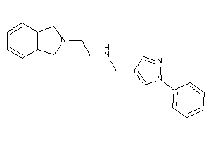 2-isoindolin-2-ylethyl-[(1-phenylpyrazol-4-yl)methyl]amine