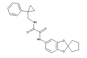 N-[(1-phenylcyclopropyl)methyl]-N'-spiro[1,3-benzodioxole-2,1'-cyclopentane]-5-yl-oxamide