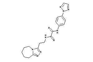 N-[2-(6,7,8,9-tetrahydro-5H-[1,2,4]triazolo[4,3-a]azepin-3-yl)ethyl]-N'-[4-(triazol-2-yl)phenyl]oxamide