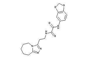 N'-(1,3-benzodioxol-5-yl)-N-[2-(6,7,8,9-tetrahydro-5H-[1,2,4]triazolo[4,3-a]azepin-3-yl)ethyl]oxamide