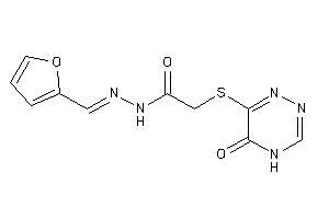 N-(2-furfurylideneamino)-2-[(5-keto-4H-1,2,4-triazin-6-yl)thio]acetamide