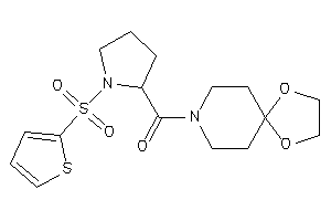 1,4-dioxa-8-azaspiro[4.5]decan-8-yl-[1-(2-thienylsulfonyl)pyrrolidin-2-yl]methanone