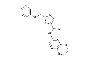 N-(2,3-dihydro-1,4-benzodioxin-6-yl)-2-(3-pyridyloxymethyl)thiazole-5-carboxamide