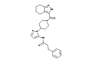 3-phenyl-N-[2-[1-(4,5,6,7-tetrahydro-2H-indazole-3-carbonyl)-4-piperidyl]pyrazol-3-yl]propionamide