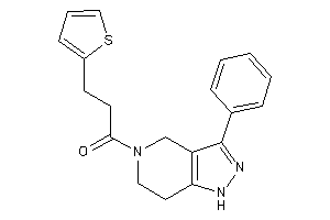 1-(3-phenyl-1,4,6,7-tetrahydropyrazolo[4,3-c]pyridin-5-yl)-3-(2-thienyl)propan-1-one