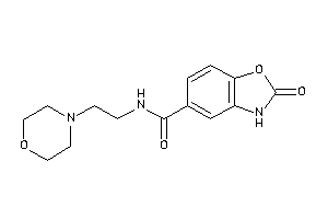 2-keto-N-(2-morpholinoethyl)-3H-1,3-benzoxazole-5-carboxamide