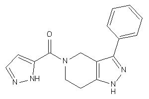 (3-phenyl-1,4,6,7-tetrahydropyrazolo[4,3-c]pyridin-5-yl)-(1H-pyrazol-5-yl)methanone