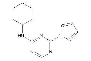 Cyclohexyl-(4-pyrazol-1-yl-s-triazin-2-yl)amine