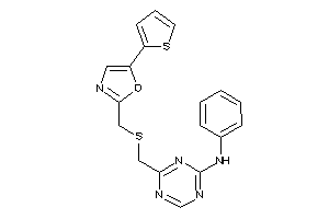 Phenyl-[4-[[[5-(2-thienyl)oxazol-2-yl]methylthio]methyl]-s-triazin-2-yl]amine