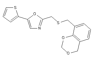 2-[(4H-1,3-benzodioxin-8-ylmethylthio)methyl]-5-(2-thienyl)oxazole