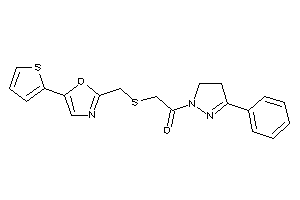 1-(3-phenyl-2-pyrazolin-1-yl)-2-[[5-(2-thienyl)oxazol-2-yl]methylthio]ethanone