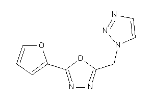 2-(2-furyl)-5-(triazol-1-ylmethyl)-1,3,4-oxadiazole