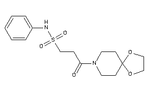 3-(1,4-dioxa-8-azaspiro[4.5]decan-8-yl)-3-keto-N-phenyl-propane-1-sulfonamide