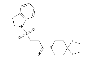 1-(1,4-dioxa-8-azaspiro[4.5]decan-8-yl)-3-indolin-1-ylsulfonyl-propan-1-one