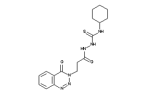 1-cyclohexyl-3-[3-(4-keto-1,2,3-benzotriazin-3-yl)propanoylamino]thiourea