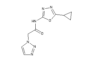 N-(5-cyclopropyl-1,3,4-oxadiazol-2-yl)-2-(triazol-1-yl)acetamide