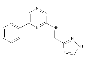 Image of (5-phenyl-1,2,4-triazin-3-yl)-(1H-pyrazol-3-ylmethyl)amine