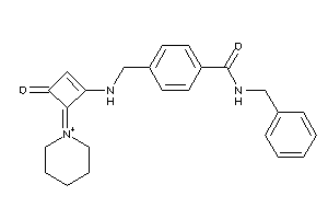 N-benzyl-4-[[(3-keto-4-piperidin-1-ium-1-ylidene-cyclobuten-1-yl)amino]methyl]benzamide