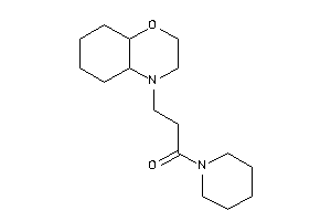 3-(2,3,4a,5,6,7,8,8a-octahydrobenzo[b][1,4]oxazin-4-yl)-1-piperidino-propan-1-one