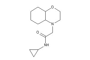 2-(2,3,4a,5,6,7,8,8a-octahydrobenzo[b][1,4]oxazin-4-yl)-N-cyclopropyl-acetamide