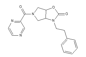 3-phenethyl-5-pyrazinoyl-3a,4,6,6a-tetrahydropyrrolo[3,4-d]oxazol-2-one